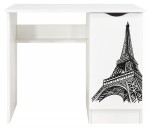 Escritorio blanco con el compartimiento - ROMA - Torre Eiffel