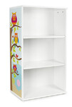 Librería blanca con estilo - OSLO - 3 estantes - Búhos