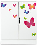 Mueble moderno blanco - ROMA "Mariposas"