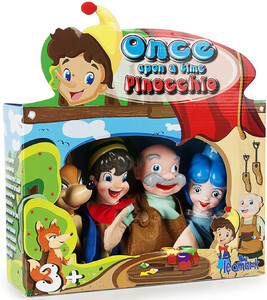 Marionetas coloradas para jugar "Pinochio"