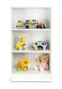 Estanteria blanca con estilo - OSLO - 3 estantes