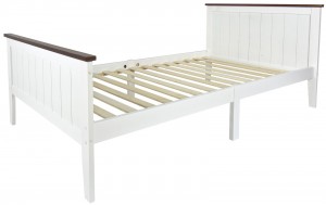 Cama de madera PARIS WALNUT 200x90